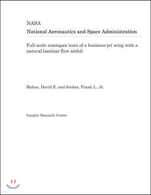 Full-Scale Semispan Tests of a Business-Jet Wing with a Natural Laminar Flow Airfoil