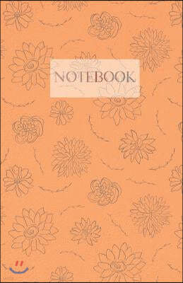 Notebook: Autumnal Flower Sketch Pattern Notebook
