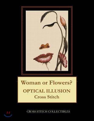 Woman or Flowers?: Optical Illusion Cross Stitch Pattern