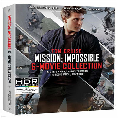 Mission: Impossible - 6 Movie Collection (̼ ļ ø 1-6) (ѱ۹ڸ)(4K Ultra HD + Blu-ray + Digital)