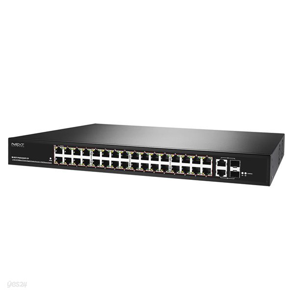 이지넷 NEXT-POE332SFP-TP 100M 32포트+기가2TP,2SFP POE스위치허브 - 예스24