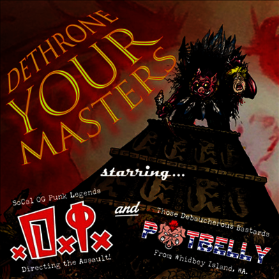 D.I.,Potbelly — Dethrone Your Masters Split (EP) 앨범 커버
