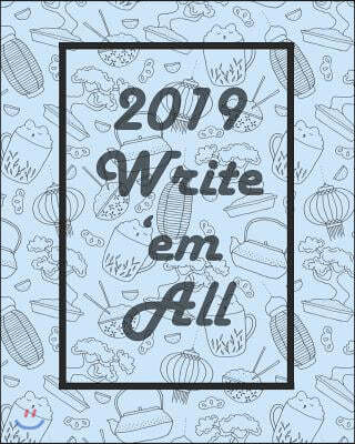 2019 Write 'em All: Light Blue 12 Months 365 Days Calendar Schedule, Appointment, Agenda, Meeting