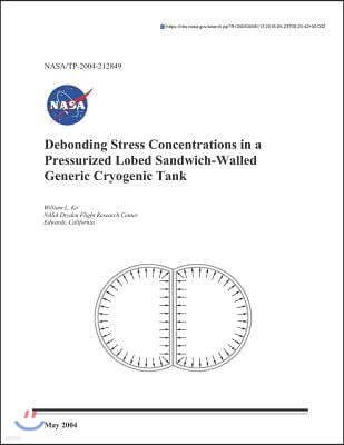 Debonding Stress Concentrations in a Pressurized Lobed Sandwich-Walled Generic Cryogenic Tank