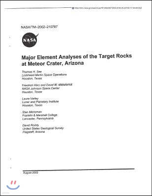 Major Element Analysis of the Target Rocks at Meteor Crater, Arizona