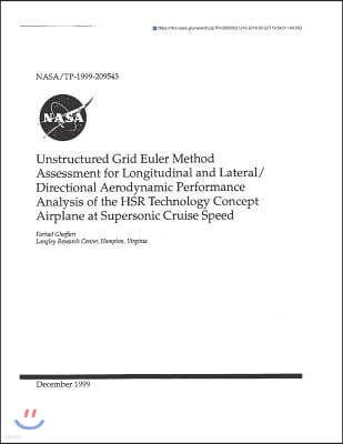 Unstructured Grid Euler Method Assessment for Longitudinal and Lateral/Directional Aerodynamic Performance Analysis of the Hsr Technology Concept Airp