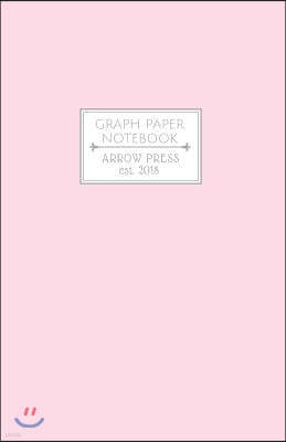 Graph Paper Notebook: Quad Ruled Graph Paper Journal (Pastel Series) Soft Pink