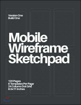 Mobile Wireframe Sketchpad: Dark Gray