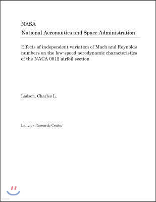 Effects of Independent Variation of Mach and Reynolds Numbers on the Low-Speed Aerodynamic Characteristics of the NACA 0012 Airfoil Section