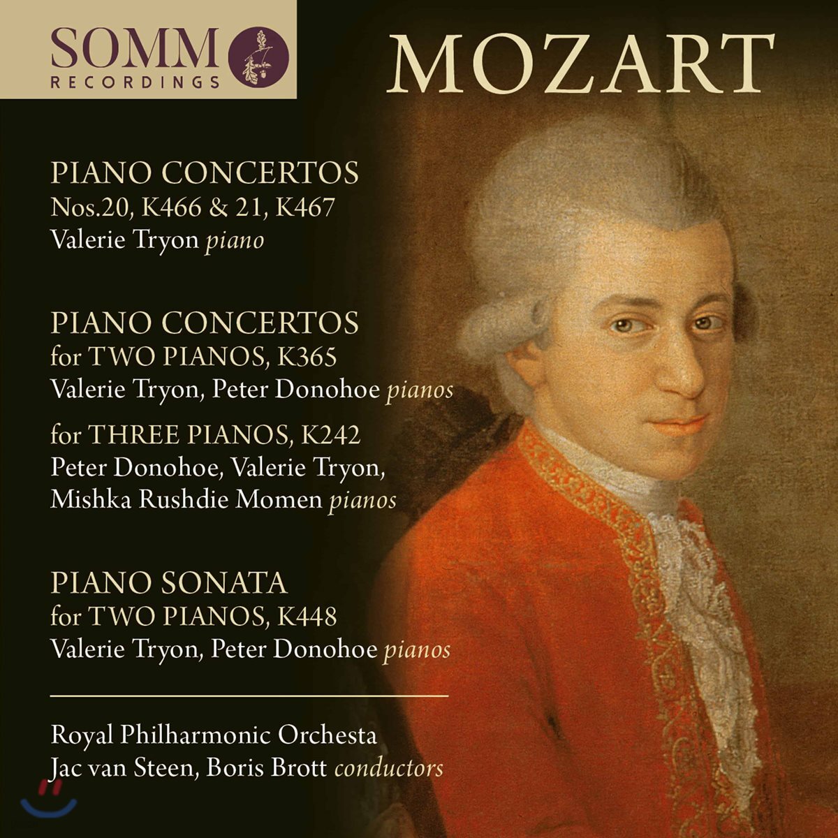 Valerie Tryon 모차르트: 1, 2, 3대의 피아노를 위한 협주곡집 (Mozart: Piano Concertos K466, K467, K365, K242)