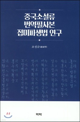 중국소설류 번역필사본 접미파생법연구