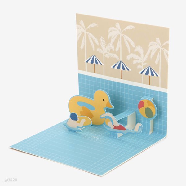 팝업 카드 - 10 Swimming