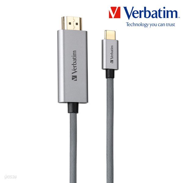 버바팀 메탈릭 USB 3.1 타입C to HDMI MHL 미러링 컨버터 케이블 2M