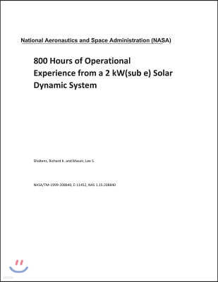 800 Hours of Operational Experience from a 2 Kw(sub E) Solar Dynamic System