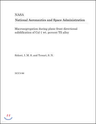 Macrosegregation During Plane Front Directional Solidification of Csl-1 Wt. Percent Tll Alloy