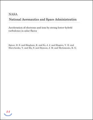 Acceleration of Electrons and Ions by Strong Lower-Hybrid Turbulence in Solar Flares