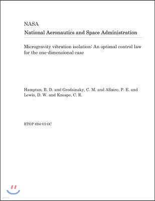 Microgravity Vibration Isolation: An Optimal Control Law for the One-Dimensional Case