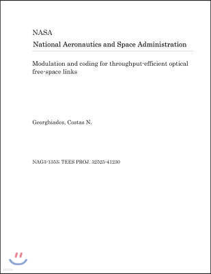 Modulation and Coding for Throughput-Efficient Optical Free-Space Links