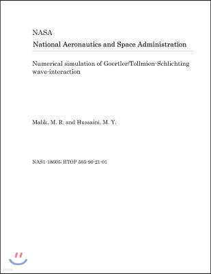 Numerical Simulation of Goertler/Tollmien-Schlichting Wave-Interaction