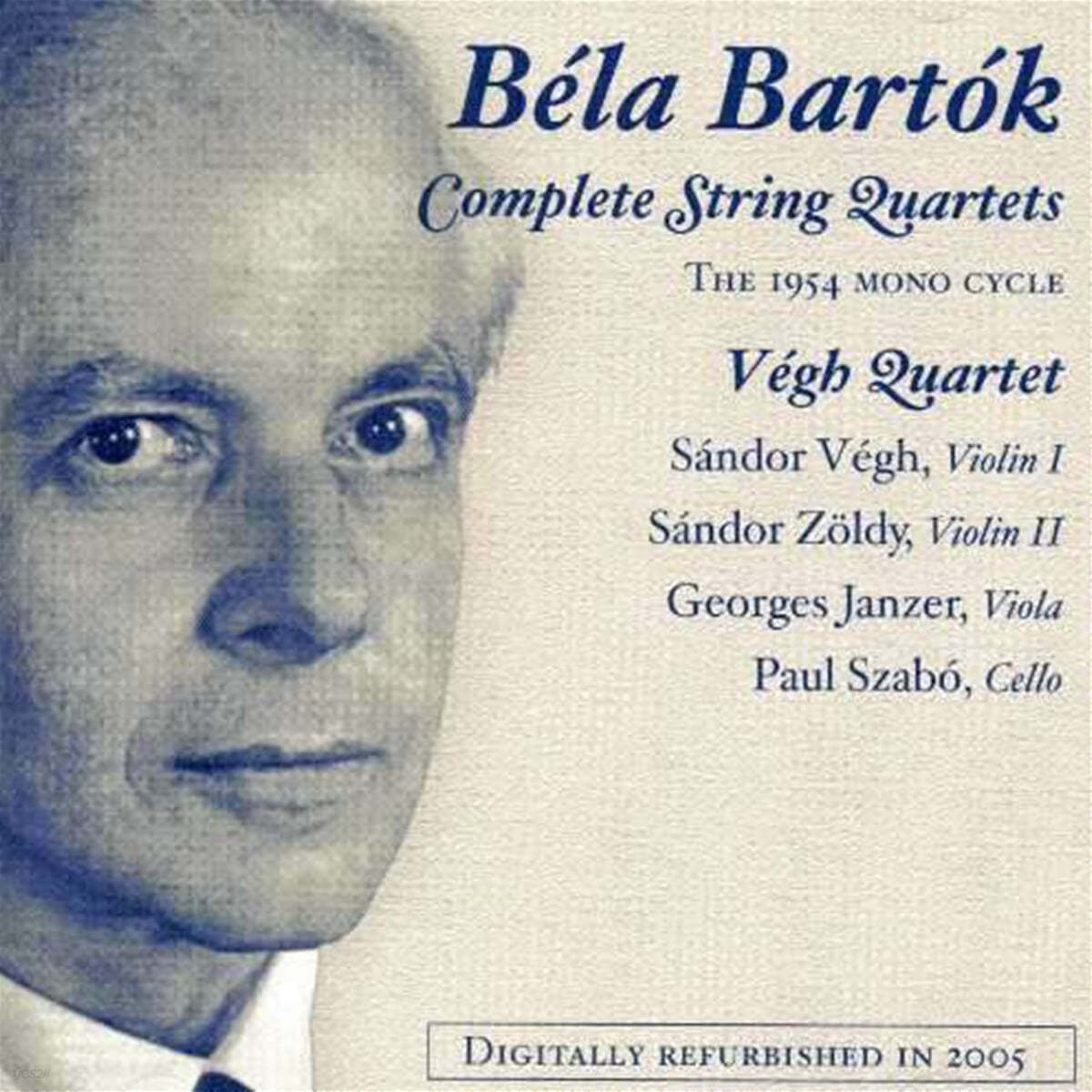 Vegh Quartet 바르톡: 현악 사중주 전곡 - 베흐 사중주단 (Bartok: Complete String Quartets)