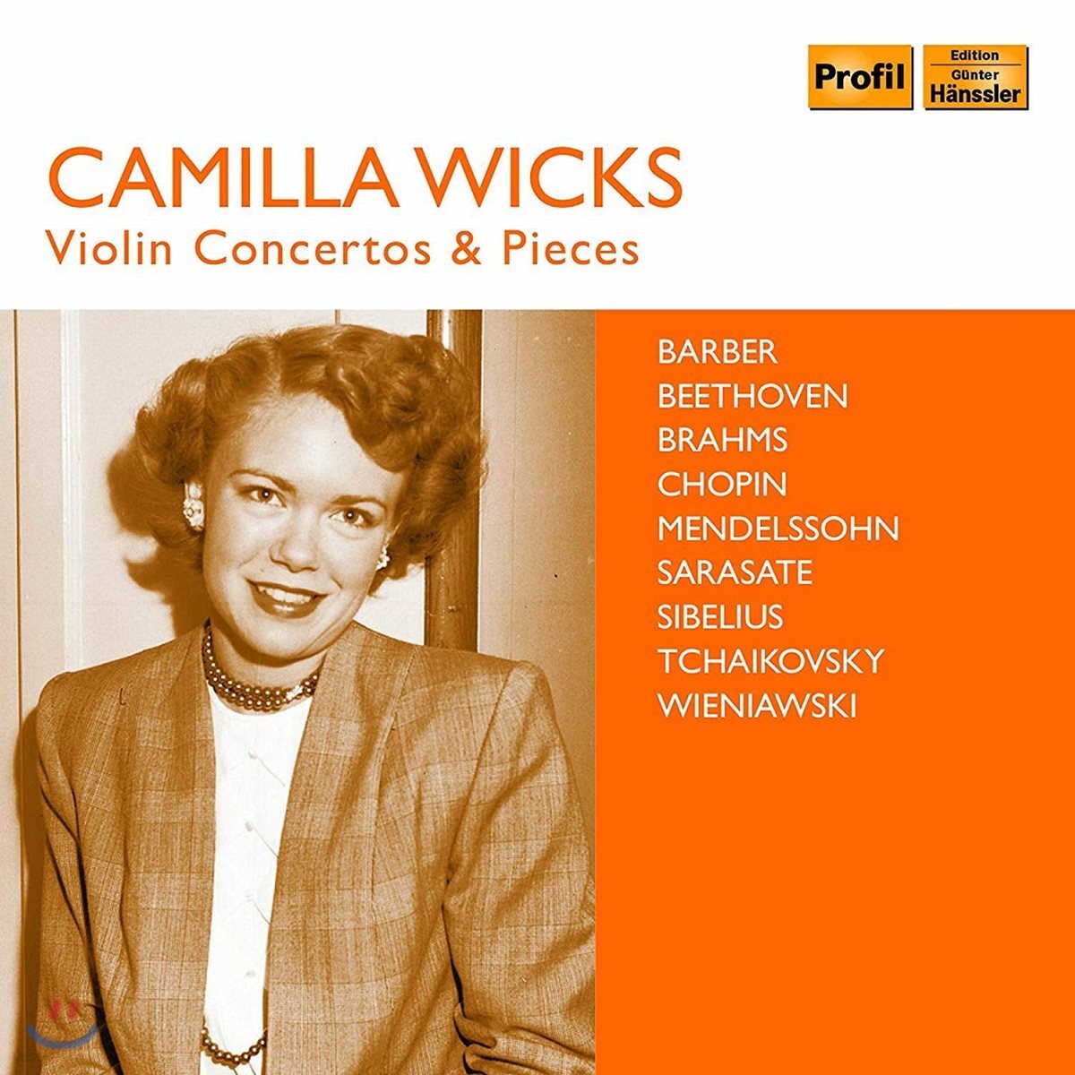 Camilla Wicks 카밀라 윅스 바이올린 연주집 (Violin Concertos & Pieces)