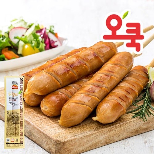 [오쿡]불갈비맛 닭가슴살 핫바 10팩