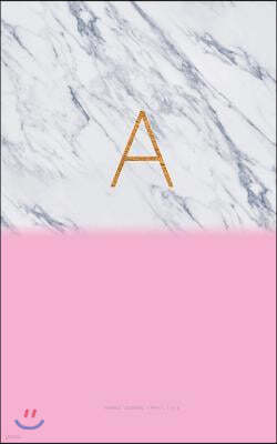A - Marble Journal Pink 5 X 8: Office Notebook