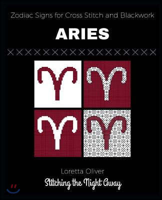 Aries Zodiac Signs for Cross Stitch and Blackwork
