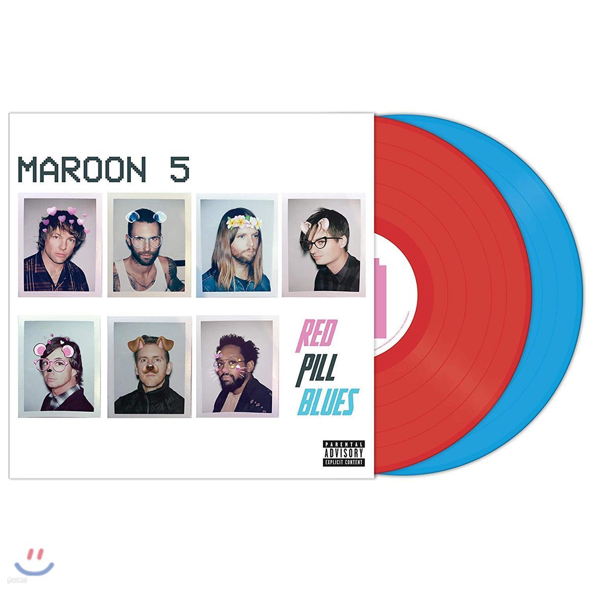 Maroon 5 (마룬 파이브) - 6집 Red Pill Blues [레드 &amp; 블루 컬러 Tour Edition 2LP]