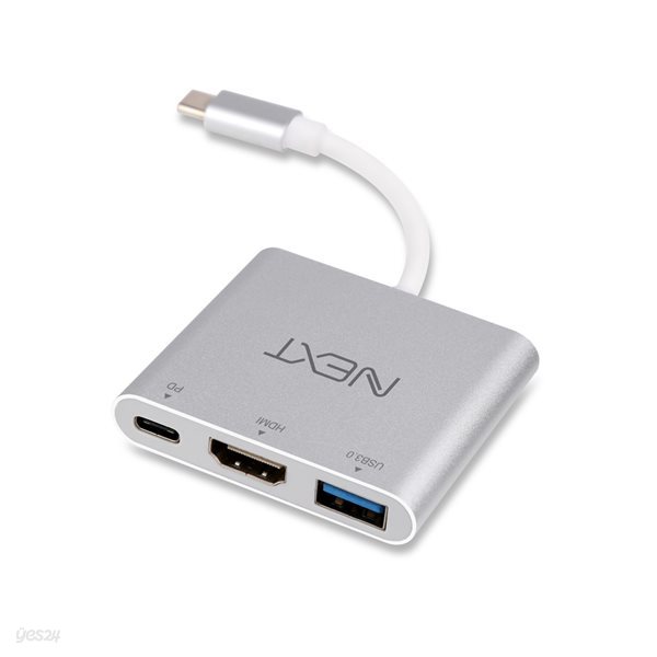 이지넷 NEXT-411TCH Type-C to HDMI,USB3.0,PD 3 in 1 아답터