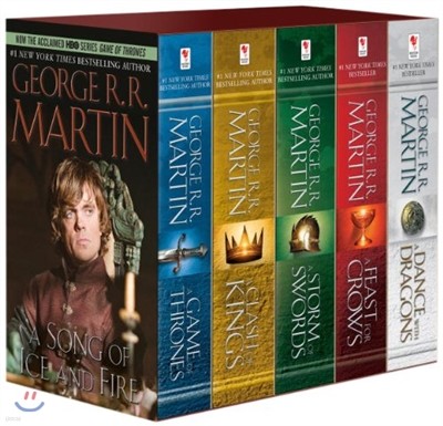 George R. R. Martin's a Game of Thrones 5-Book Boxed Set (Song of Ice and Fire Series): A Game of Thrones, a Clash of Kings, a Storm of Swords, a Feas