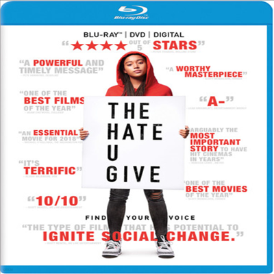 The Hate U Give ( Ʈ  ) (2018) (ѱ۹ڸ)(Blu-ray + DVD + Digital)