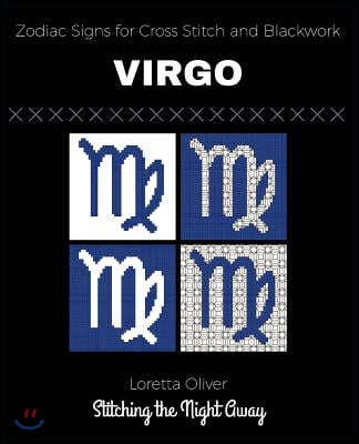Virgo Zodiac Signs for Cross Stitch and Blackwork