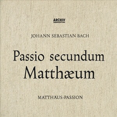 :   (Bach: Matthaus-Passion. BWV244) (1958)(Ltd. Ed)(3 SHM-CD)(Ϻ) - Karl Richter