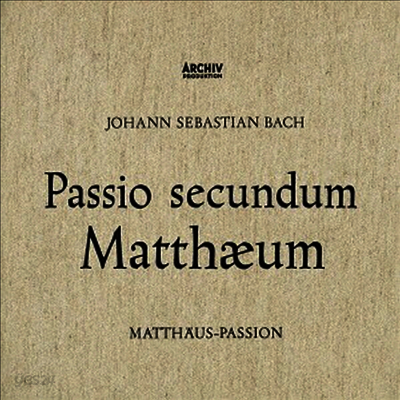 바흐: 마태 수난곡 (Bach: Matthaus-Passion. BWV244) (1958)(Ltd. Ed)(3 SHM-CD)(일본반) - Karl Richter