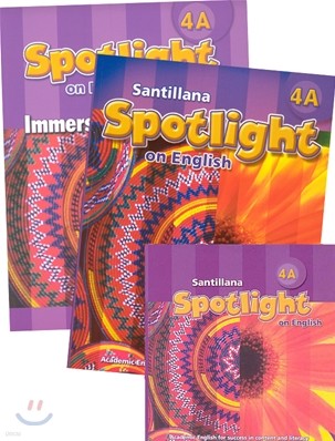 Santillana Spotlight on English 4A Set : Student Book + Immersion Workbook + Audio CD
