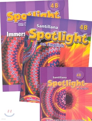 Santillana Spotlight on English 4B Set : Student Book + Immersion Workbook + Audio CD