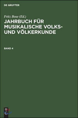 Jahrbuch Fur Musikalische Volks- Und Volkerkunde
