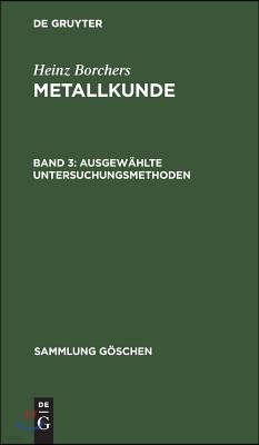 Ausgewählte Untersuchungsmethoden