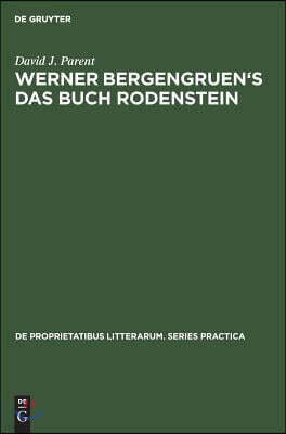 Werner Bergengruen's Das Buch Rodenstein: A Detailed Analysis