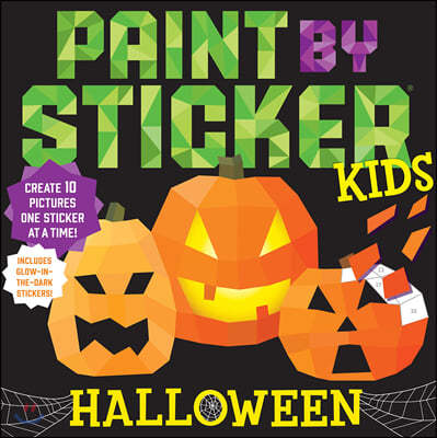 Paint by Sticker Kids: Christmas: Create 10 Pictures One Sticker at a Time!  Includes Glitter Stickers (Paperback)