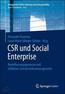 Csr Und Social Enterprise: Beeinflussungsprozesse Und Effektives Schnittstellenmanagement