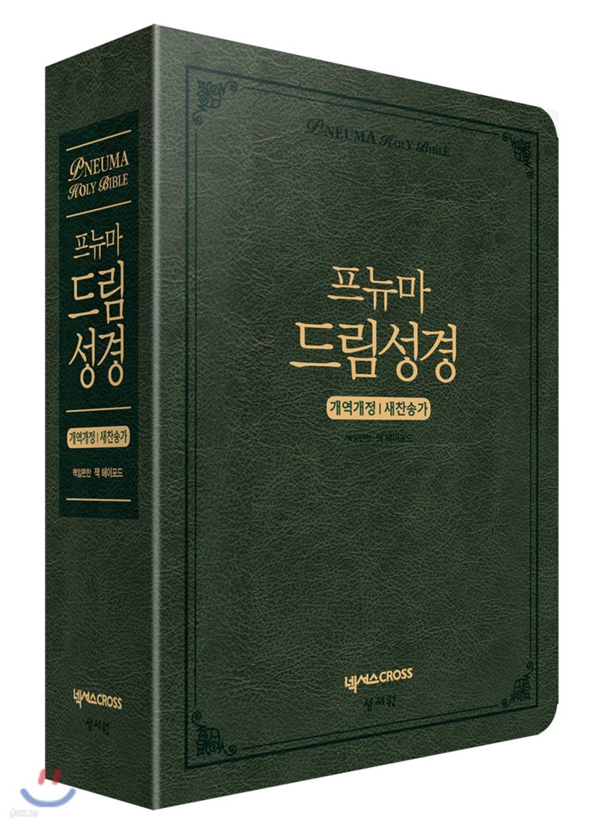 프뉴마 드림성경 (대/합본/색인/지퍼/다크 그린)