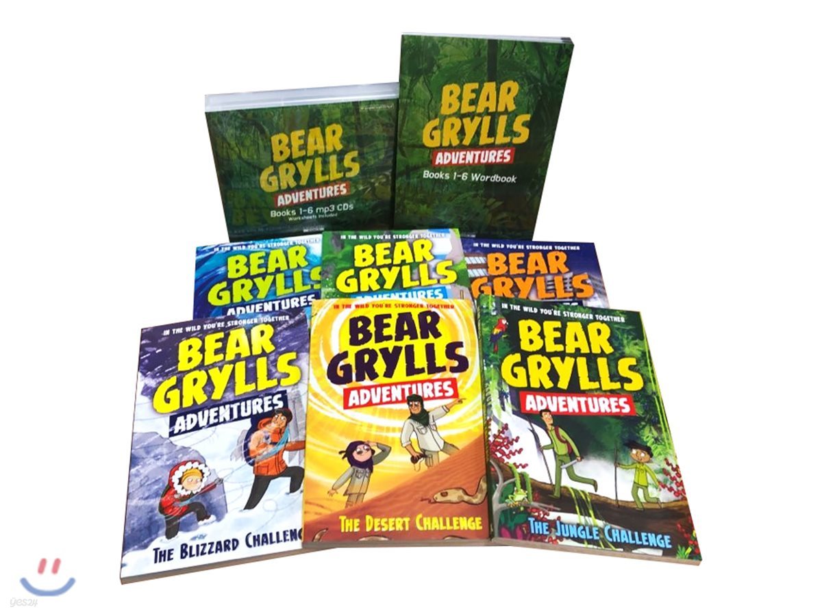 Bear Grylls Adventures 1~6 Full Set 베어 그릴스 어드벤처 6종 풀세트 (Book + CD + Workbook)