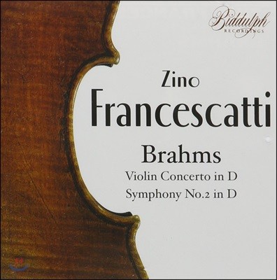 Zino Francescatti : ̿ø ְ op.77   2 op.73 (Brahms: Violin Concerto in D, Symphony No.2 in D)