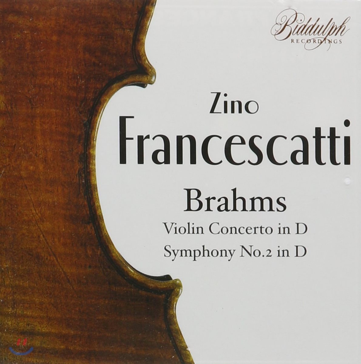 Zino Francescatti 브람스: 바이올린 협주곡 op.77 ＆ 교향곡 2번 op.73 (Brahms: Violin Concerto in D, Symphony No.2 in D)