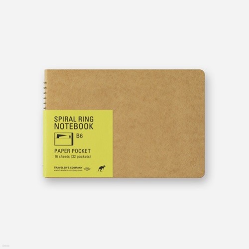 SPIRAL RING NOTEBOOK (B6) Paper Pocket