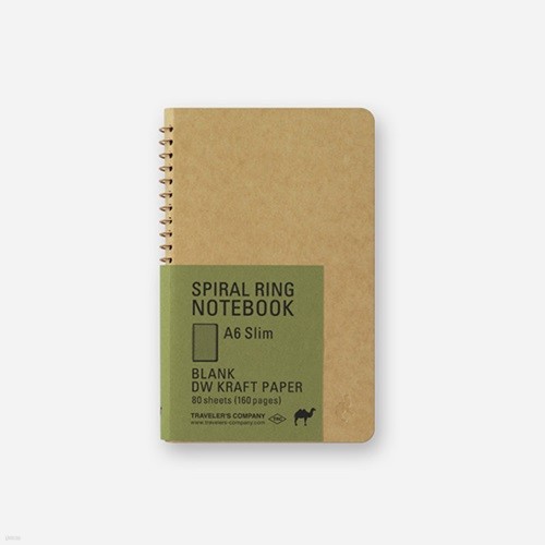 SPIRAL RING NOTEBOOK (A6 slim) DW Kraft