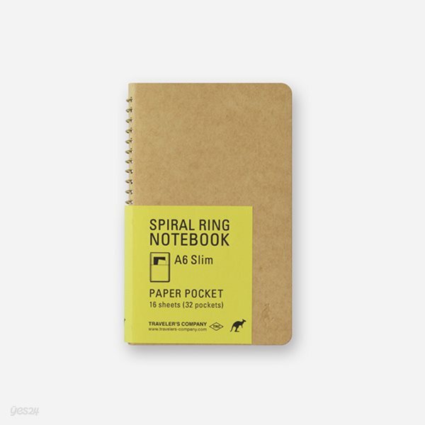 SPIRAL RING NOTEBOOK (A6 Slim) Paper Pocket