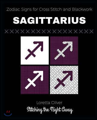 Sagittarius Zodiac Signs for Cross Stitch and Blackwork